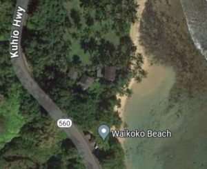 Waikoko Beach Map