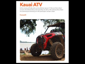 Kauai ATV Closing